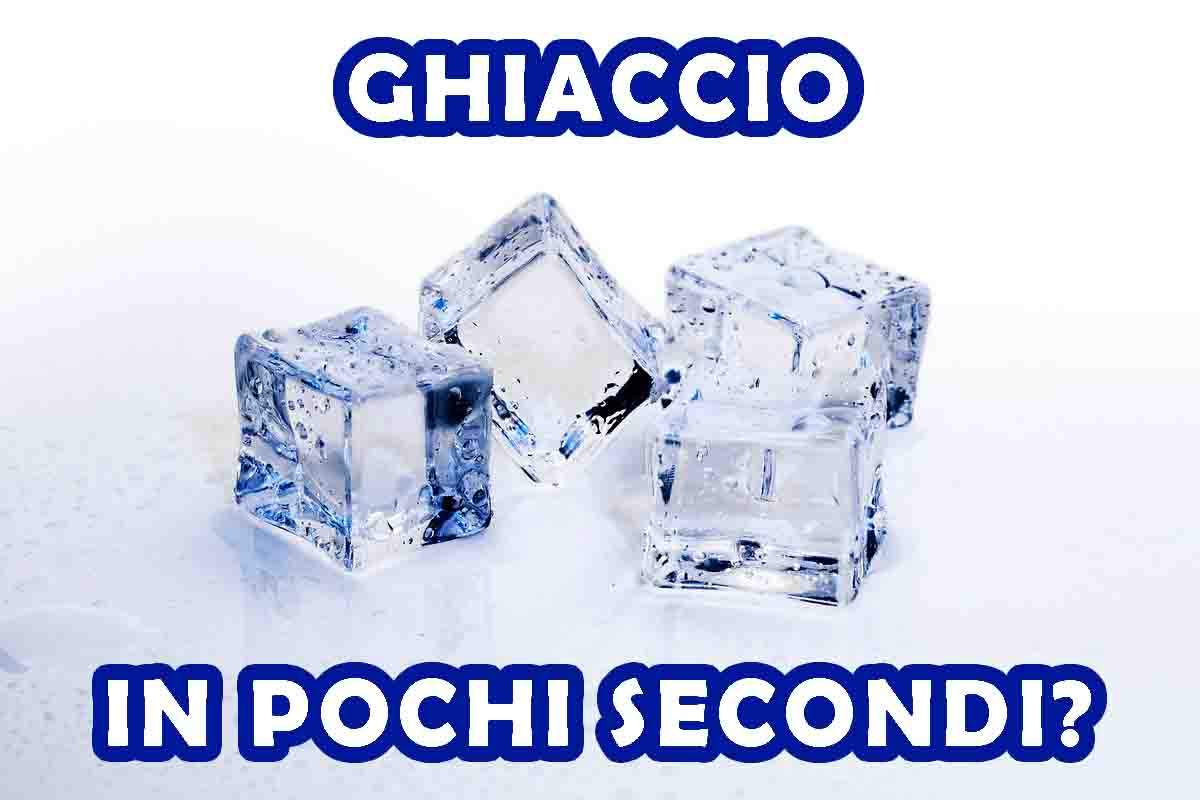 Ghiaccio pronto in pochi secondi? Il trucco 'scientifico' che dimezzerà i  tempi - Ma Che davvero