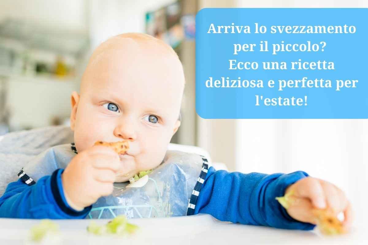 ecco la ricetta perfetta durante l'estate per lo svezzamento dei più piccini