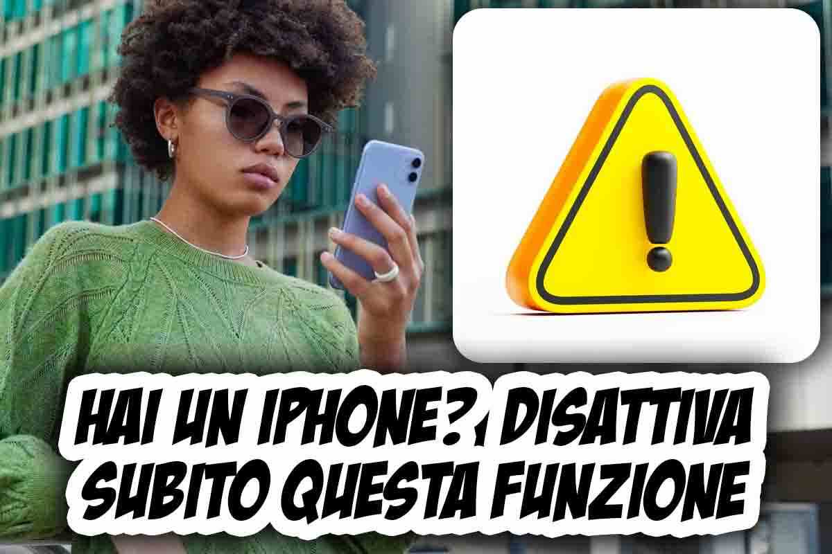 Una funzione per iPhone va disattivata