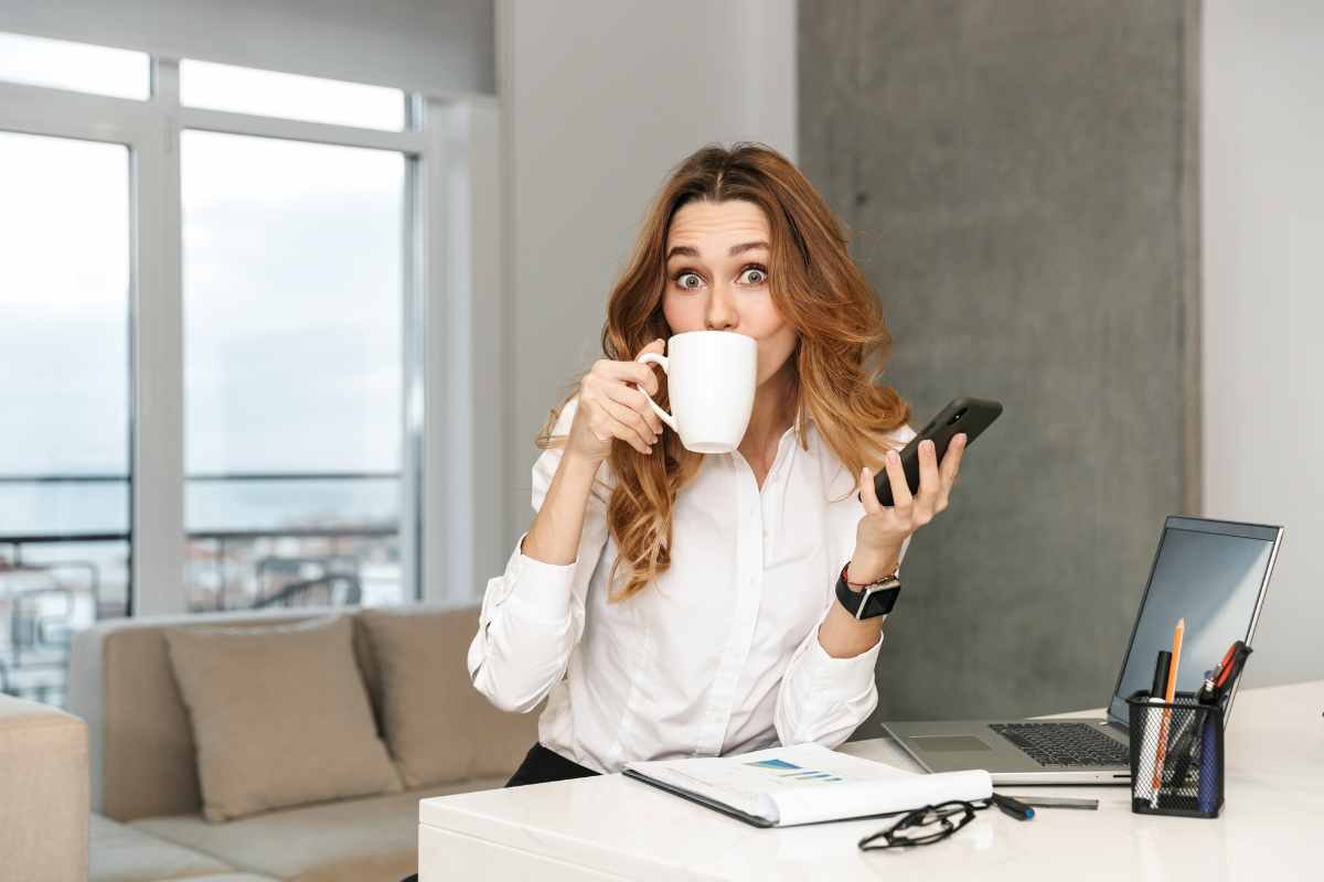Colloquio lavoro test tazzina caffè