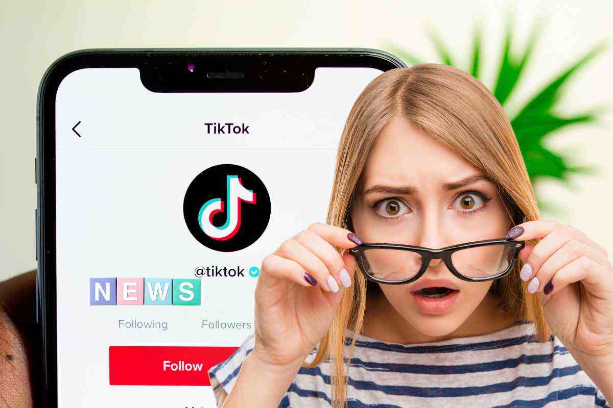 TikTok notizia impossibile trovare