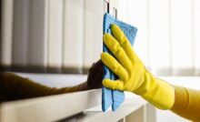 Microonde guanto giallo